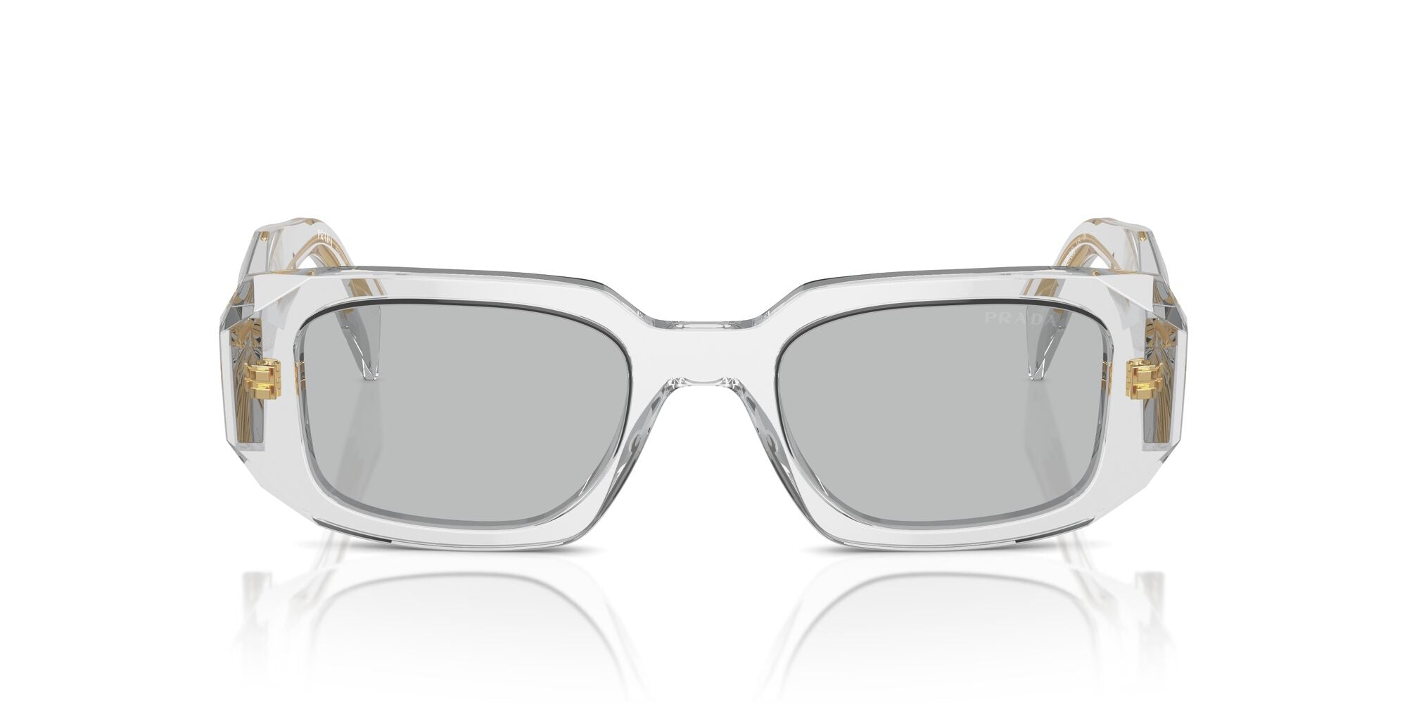 PRADA, 0PR 17WS, 12R30B Transparent Grey, 49